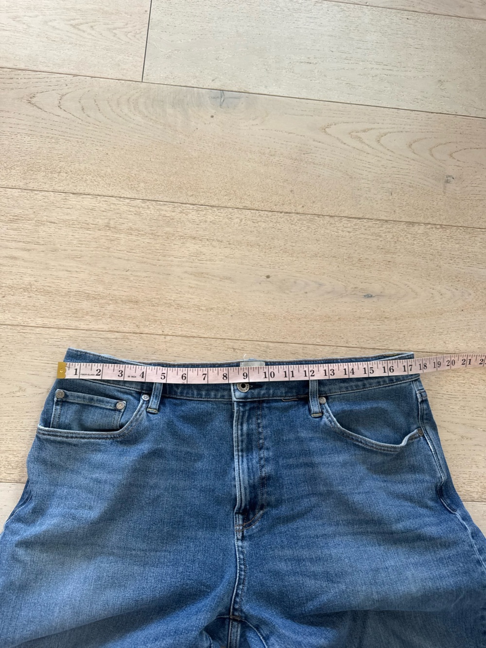 Flint and Tinder Straight Fit Jeans Mens 36x32 ( 34x31)Blue Light Wash Denim - Picture 5 of 7